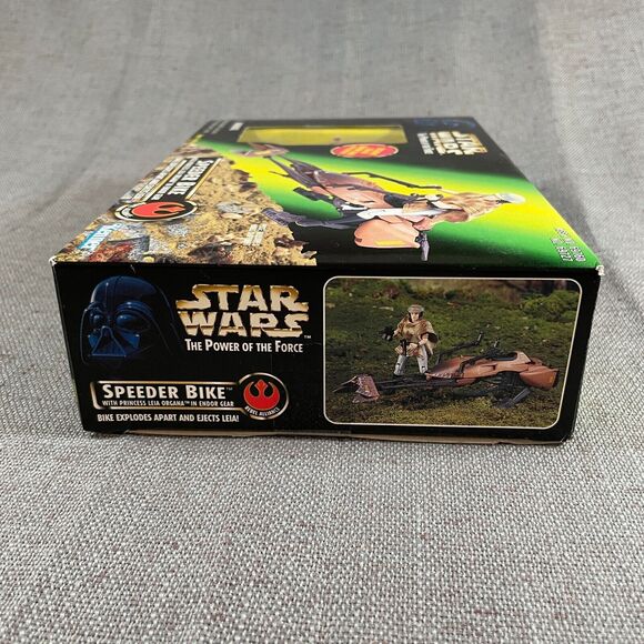 Star Wars Power of The Force Speeder Bike w/Princess Leia Organa 1997 Hasbro - Picture 4 of 6
